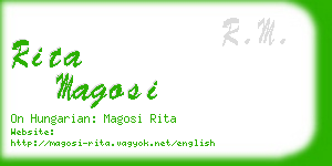 rita magosi business card